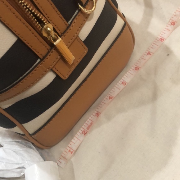 Tory Burch Viva Satchel bag, Striped Nautical 13 X 7” - Picture 15 of 16